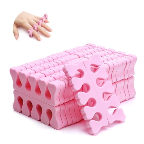 MAYCREATE® 50pcs Toe Finger Separators Disposable Foam Toe Separators Soft Fingers Toes Separators Nail Art Accessories Tools, 10x3.2cm MAYCREATE® 50pcs Toe Finger Separators Disposable Foam Toe Separators Soft Fingers Toes Separators Nail Art Accessories Tools, 10x3.2cm